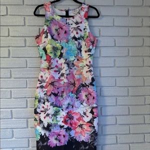 Floral Print Sleeveless Dress